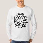 Recyclen fietssymbool t-shirt (Voorkant)