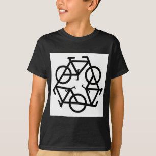 Recyclen fietssymbool t-shirt