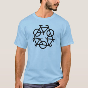 Recyclen fietssymbool t-shirt