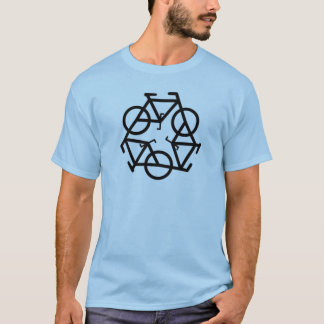 Recyclen fietssymbool t-shirt
