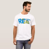 Recyclen Gebruik nieuwe Think - Earth Pattern Eco  T-shirt (Voorkant volledig)