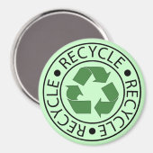 Recyclen groen centrum Logo Magneet (Voorkant / Achterkant)