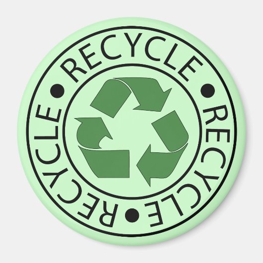 Recyclen groen centrum Logo Magneet (Voorkant)