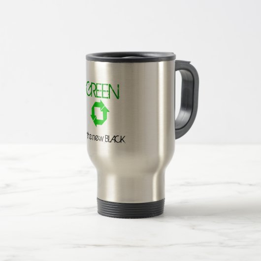 Recyclen, GROEN is het nieuwe BLACK Reisbeker (Voorkant rechts)