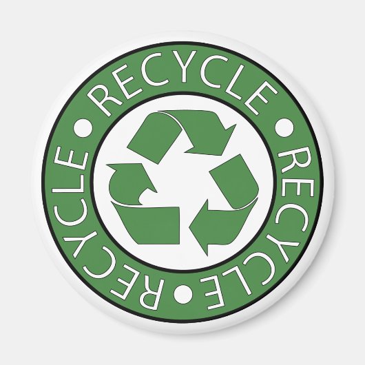 Recyclen groen magneet (Voorkant)