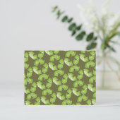 recyclen groen teken briefkaart (Staand voorkant)