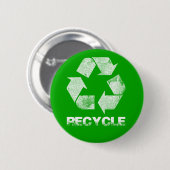 Recyclen groene  Button (Voorkant /achterkant)