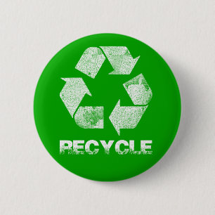 Recyclen groene Button