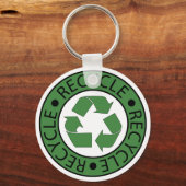 Recyclen Groene Logo Sleutelhanger (Voorkant)