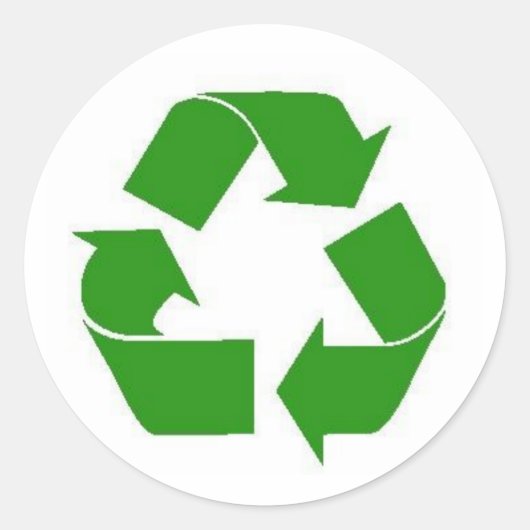 recyclen groene sticker (Voorkant)