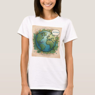 Recyclen grondontwerp t-shirt