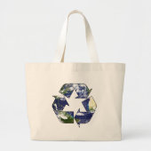 Recyclen Grote Tote Bag (Voorkant)