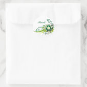 Recyclen Hawaï Ronde Sticker (Tas)