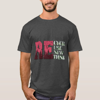 Recyclen Hergebruik Herdenken Aardodag herdenken T-shirt