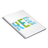 Recyclen Hergebruik Herdenken Werken op Aardodag 2 Notitieboek (Rechterzijde)