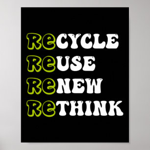 Recyclen Hergebruik Hergebruik Herdenken Herdenken Poster