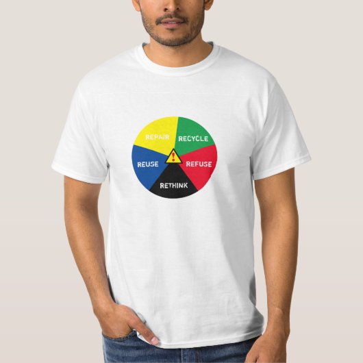 ! Recyclen, hergebruik, hergebruik, herdenken - sp T-shirt (Voorkant)