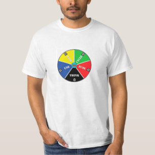 Recyclen, hergebruik, hergebruik, heroveren - spar t-shirt