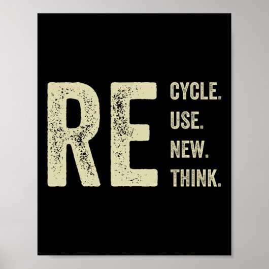Recyclen hergebruik Heroverweging Crisis Milieu A Poster (Voorkant)