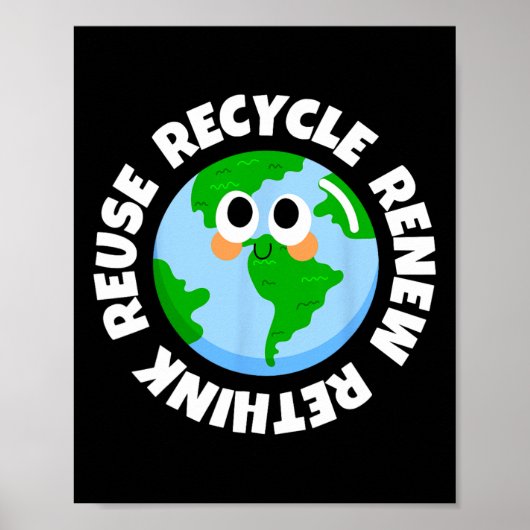 Recyclen hergebruik Heroverweging Crisismilieu E Poster (Voorkant)