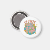 Recyclen hergebruik Heroverweging Magneet (Voorkant / Achterkant)