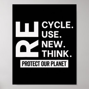 Recyclen hergebruik Herstel Bespaar opnieuw op Bes Poster