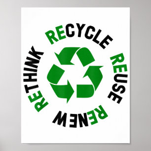 Recyclen hergebruik Herstel Herdenken Milieudag Aa Poster