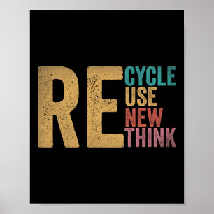 Recyclen hergebruik Herstel Herdenken Milieudag Aa Poster