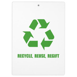 Recyclen hergebruik klembord