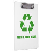 Recyclen hergebruik klembord (Rechts)