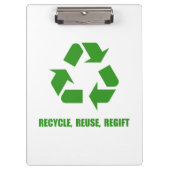 Recyclen hergebruik klembord (Voorkant)