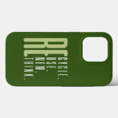 Recyclen Hergebruik vernieuwen Herdenken Case-Mate iPhone Case (Achterkant (horizontaal))