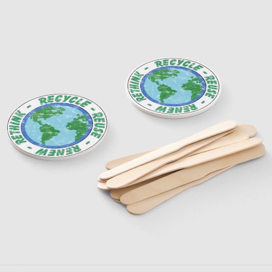 Recyclen Hergebruik vernieuwen Herdenken Handwaaier (Niet-gemonteerd)