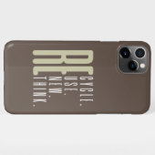 Recyclen Hergebruik vernieuwen Herdenken iPhone Hoesje (Achterkant horizontaal)