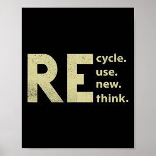 Recyclen Hergebruik Vernieuwen Rethink Earth Dag 1 Poster
