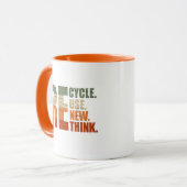 Recyclen hergebruik Vernieuwen Rethink Mok (Voorkant links)