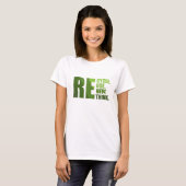 Recyclen hergebruik Vernieuwen Rethink T-shirt (Voorkant volledig)