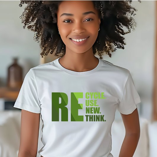 Recyclen hergebruik Vernieuwen Rethink T-shirt
