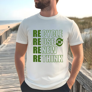 Recyclen hergebruik Vernieuwen Rethink T-shirt