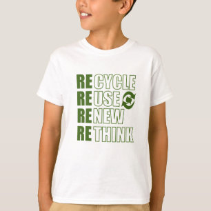 Recyclen hergebruik Vernieuwen Rethink T-shirt