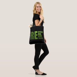 Recyclen hergebruik Vernieuwen Rethink Tote Bag