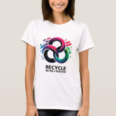 Recyclen, hergebruiken, terugzetten t-shirt (Voorkant)