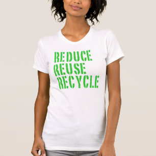 Recyclen hergebruikreductie t-shirt