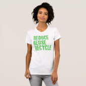 Recyclen hergebruikreductie t-shirt (Voorkant volledig)