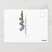 Recyclen, hergebruikt, vernieuwt, hergebruikt, rec briefkaart (Achterkant)