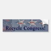 Recyclen het Congres! Bumpersticker (Voorkant)
