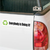 recyclen iedereen het met een bumper sticker (Op Truck)