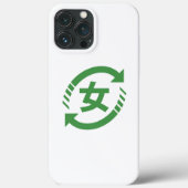 Recyclen Japanse meisjes | Teken Kanji Nihongo Case-Mate iPhone Case (Achterkant)