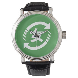 Recyclen Japanse meisjes   Teken Kanji Nihongo Horloge
