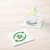 Recyclen Japanse meisjes | Teken Kanji Nihongo Kartonnen Onderzetters (Insitu)